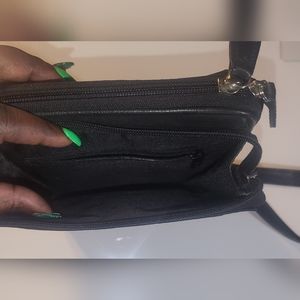 Vintage leather coach travel bag